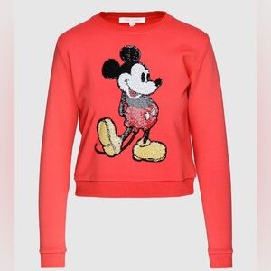 Marc Jacobs Mickey Mouse Sequined Crew Neck Sweatshirt